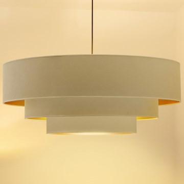 Brilagi - Luster na sajli LUNETA 3xE27/60W/230V Ø 80 cm krem/zlatna