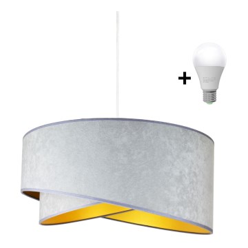 Brilagi - Luster na sajli LYRA 1xE27/60W/230V světle siva Brilagi - Luster na sajli LYRA 1xE27/60W/230V světle siva
