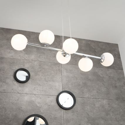 Brilagi - Luster na sajli MALONY 6xE14/20W/230V sjajni krom