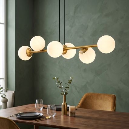 Brilagi - Luster na sajli MALONY 6xE14/20W/230V zlatni
