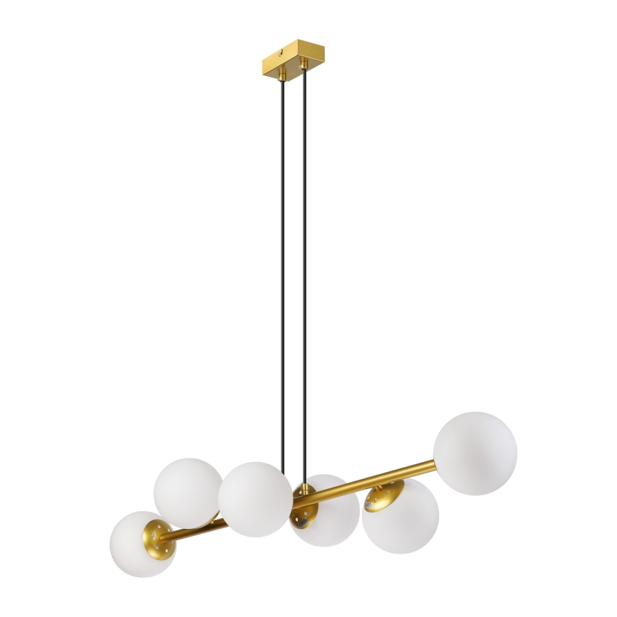 Brilagi - Luster na sajli MALONY 6xE14/20W/230V zlatni