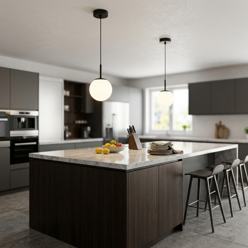 Brilagi - Luster na sajli MILO 1xE27/60W/230V crni