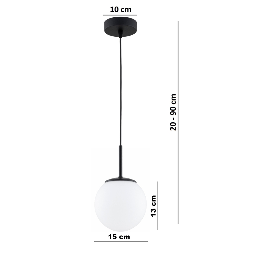 Brilagi - Luster na sajli MILO 1xE27/60W/230V crni