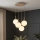 Brilagi - Luster na sajli MILO ECRU 4xE27/60W/230V bež/zlatna