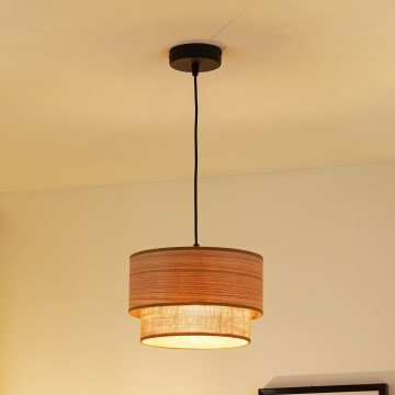 Brilagi - Luster na sajli MONTANA BOHO 1xE27/15W/230V pr. 25 cm smeđa/crna