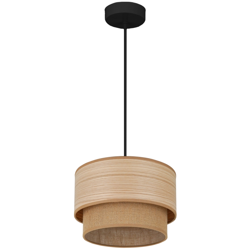 Brilagi - Luster na sajli MONTANA BOHO 1xE27/15W/230V pr. 25 cm smeđa/crna