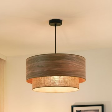 Brilagi - Luster na sajli MONTANA BOHO 1xE27/15W/230V pr. 45 cm smeđa/crna