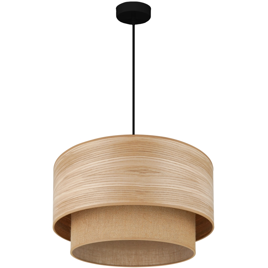 Brilagi - Luster na sajli MONTANA BOHO 1xE27/15W/230V pr. 45 cm smeđa/crna