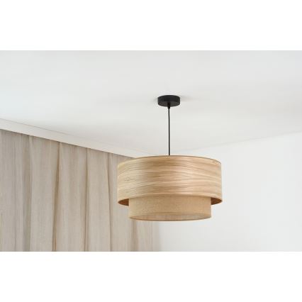 Brilagi - Luster na sajli MONTANA BOHO 1xE27/15W/230V pr. 45 cm smeđa/crna