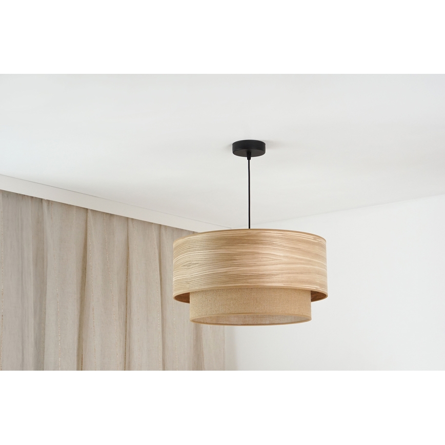 Brilagi - Luster na sajli MONTANA BOHO 1xE27/15W/230V pr. 45 cm smeđa/crna