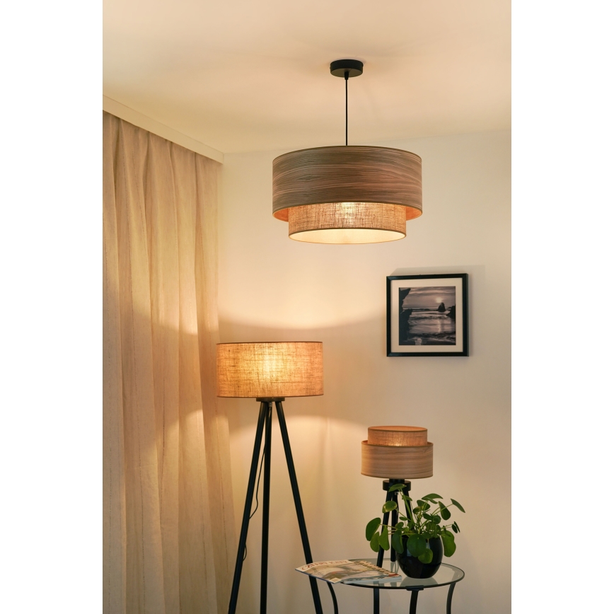 Brilagi - Luster na sajli MONTANA BOHO 1xE27/15W/230V pr. 45 cm smeđa/crna