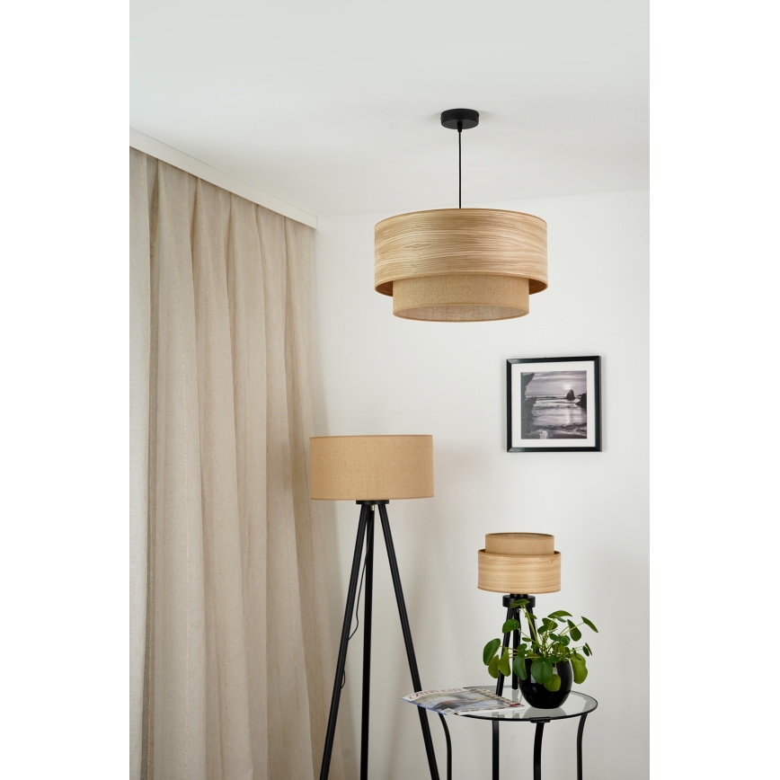 Brilagi - Luster na sajli MONTANA BOHO 1xE27/15W/230V pr. 45 cm smeđa/crna
