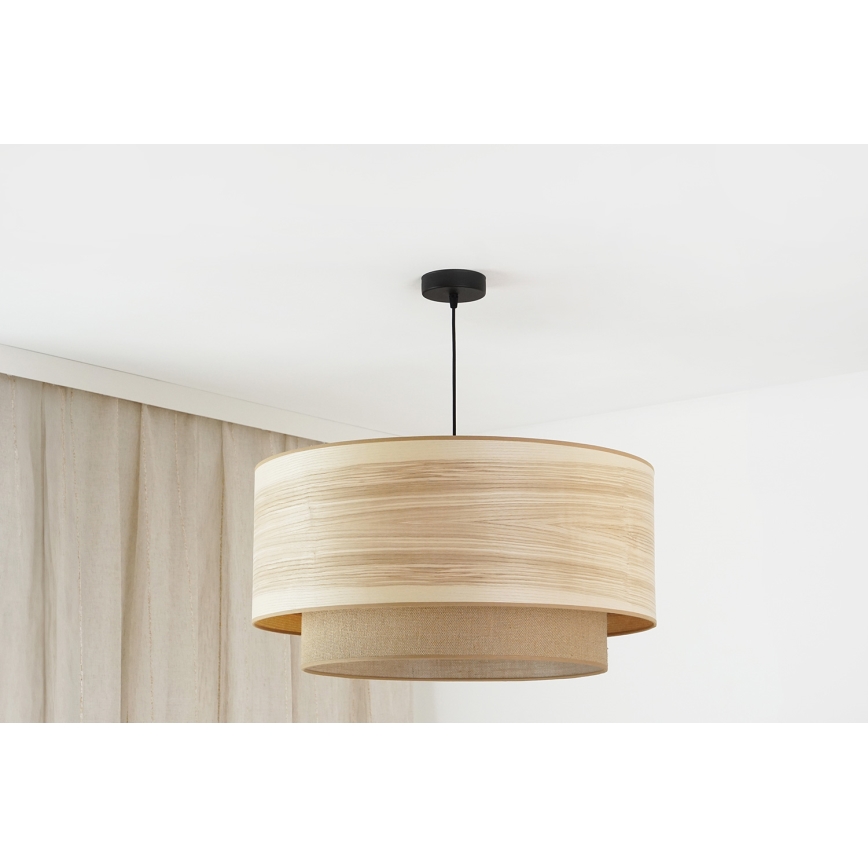 Brilagi - Luster na sajli MONTANA BOHO 1xE27/15W/230V pr. 60 cm smeđa/crna