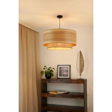 Brilagi - Luster na sajli MONTANA BOHO 1xE27/15W/230V pr. 60 cm smeđa/crna