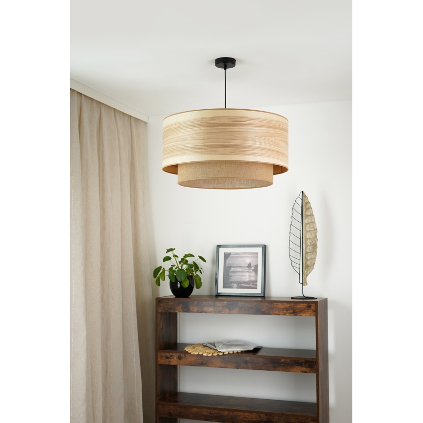 Brilagi - Luster na sajli MONTANA BOHO 1xE27/15W/230V pr. 60 cm smeđa/crna