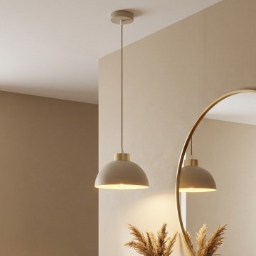 Brilagi - Luster na sajli MOON 1xE27/60W/230V, Ø 18 cm, bež/zlatna