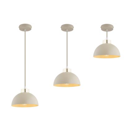 Brilagi - Luster na sajli MOON 1xE27/60W/230V, Ø 18 cm, bež/zlatna