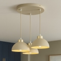 Brilagi - Luster na sajli MOON 3xE27/60W/230V bež/zlatna