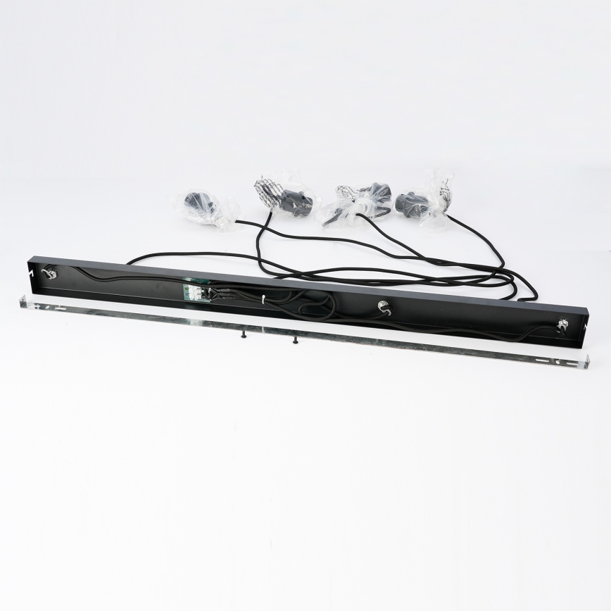 Brilagi - Luster na sajli NORDIC WAVE 4xE27/15W/230V lan/crna