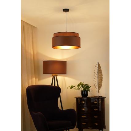 Brilagi - Luster na sajli OREGON VEGE 1xE27/15W/230V pr. 45 cm smeđa