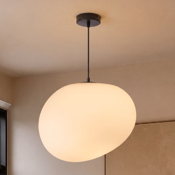 BRILAGI - Luster na sajli PEBBLES 1xE27/40W/230V pr. 40 cm crna