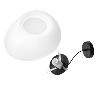 BRILAGI - Luster na sajli PEBBLES 1xE27/40W/230V pr. 40 cm crna