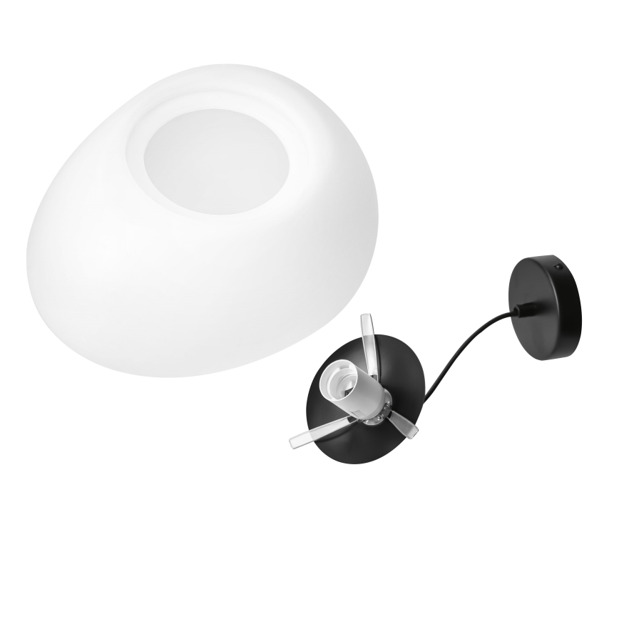 BRILAGI - Luster na sajli PEBBLES 1xE27/40W/230V pr. 40 cm crna