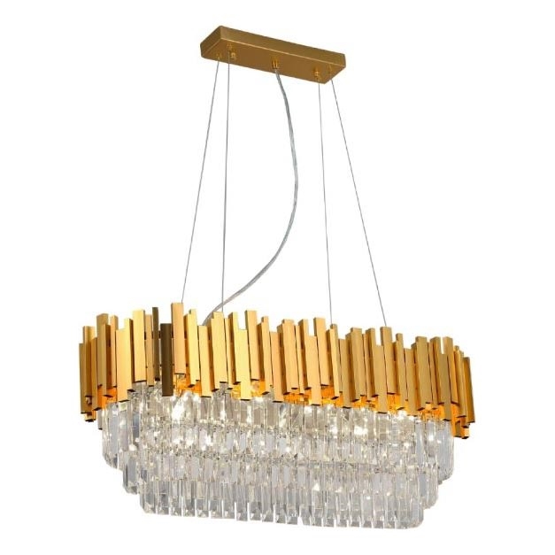 Brilagi - Luster na sajli PLAZA 10xE14/40W/230V