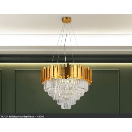 Brilagi - Luster na sajli PLAZA 9xE14/40W/230V
