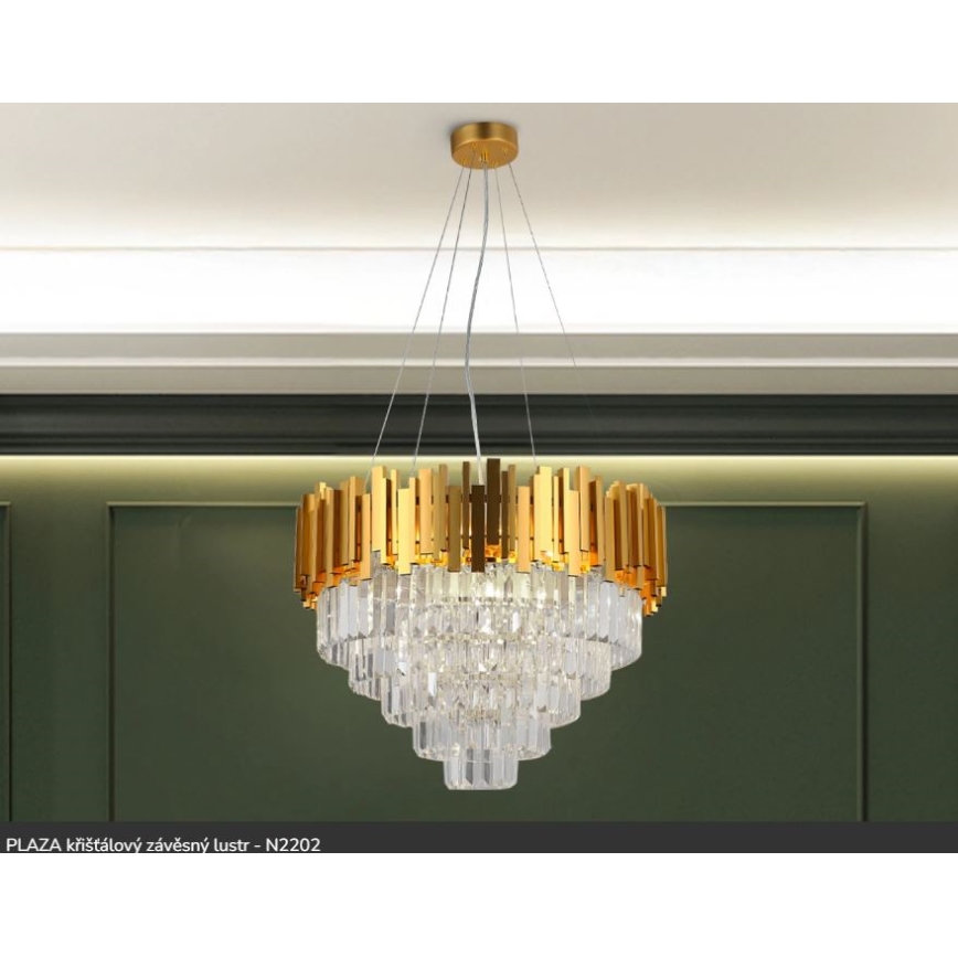 Brilagi - Luster na sajli PLAZA 9xE14/40W/230V