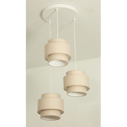 Brilagi - Luster na sajli RESNA 3xE27/60W/230V pr. 45 cm bež