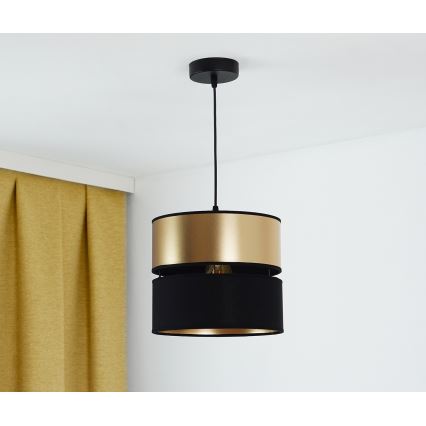 Brilagi - Luster na sajli ROYAL 1xE27/15W/230V pr. 25 cm crna/zlatna
