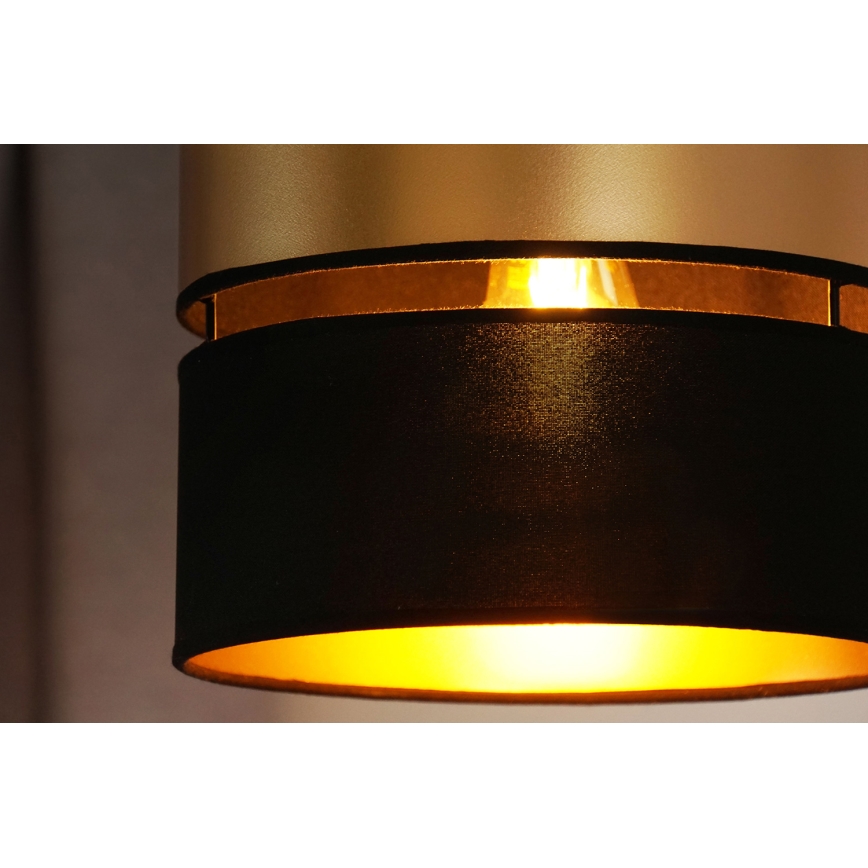 Brilagi - Luster na sajli ROYAL 1xE27/15W/230V pr. 25 cm crna/zlatna