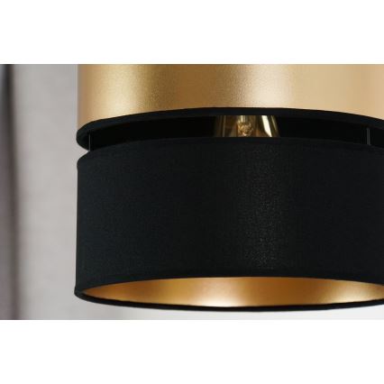 Brilagi - Luster na sajli ROYAL 1xE27/15W/230V pr. 25 cm crna/zlatna