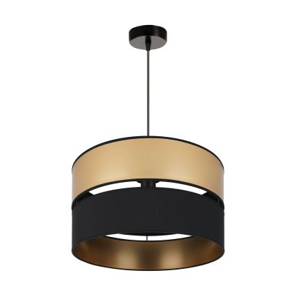 Brilagi - Luster na sajli ROYAL 1xE27/15W/230V pr. 40 cm crna/zlatna