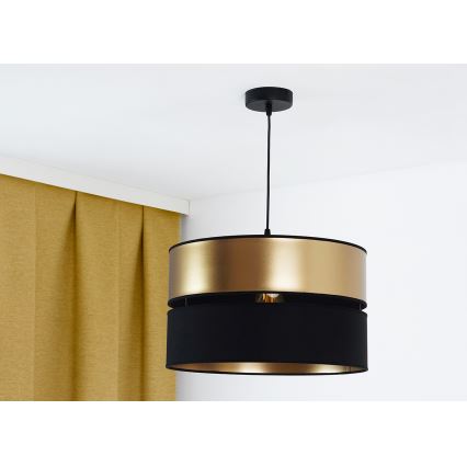 Brilagi - Luster na sajli ROYAL 1xE27/15W/230V pr. 40 cm crna/zlatna