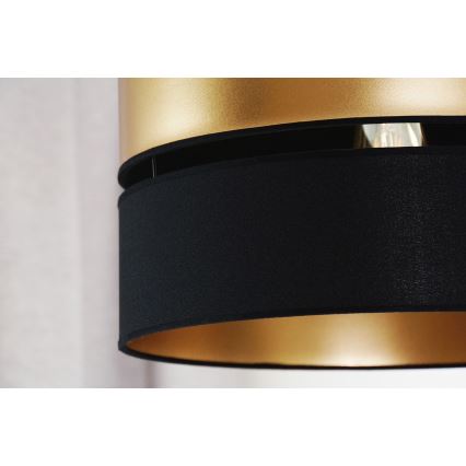 Brilagi - Luster na sajli ROYAL 1xE27/15W/230V pr. 40 cm crna/zlatna