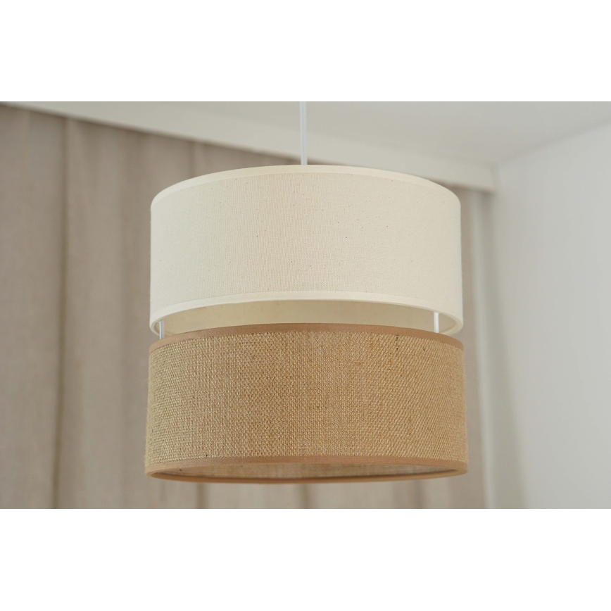 Brilagi - Luster na sajli ROYAL YUTE 1xE27/15W/230V pr. 25 cm bež/krem