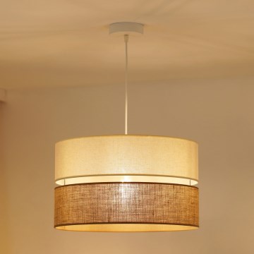 Brilagi - Luster na sajli ROYAL YUTE 1xE27/15W/230V pr. 40 cm bež/krem