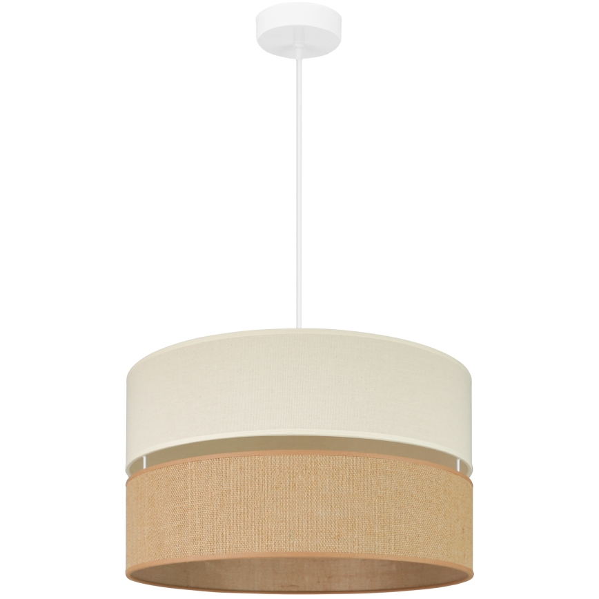 Brilagi - Luster na sajli ROYAL YUTE 1xE27/15W/230V pr. 40 cm bež/krem