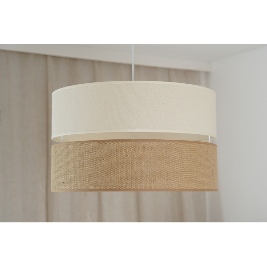 Brilagi - Luster na sajli ROYAL YUTE 1xE27/15W/230V pr. 40 cm bež/krem