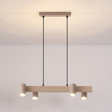 Brilagi - Luster na sajli SELE 4xGU10/30W/230V bež