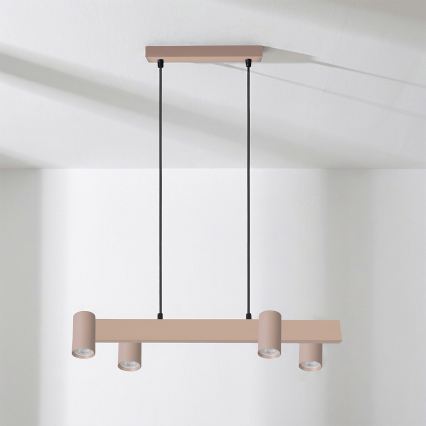 Brilagi - Luster na sajli SELE 4xGU10/30W/230V bež