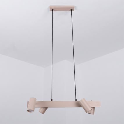 Brilagi - Luster na sajli SELE 4xGU10/30W/230V bež