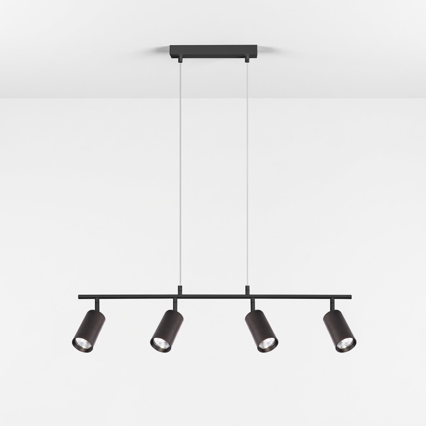Brilagi - Luster na sajli SELE 4xGU10/30W/230V crna