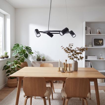 BRILAGI - Luster na sajli SELE 4xGU10/30W/230V crna