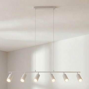 Brilagi - Luster na sajli SELE 6xGU10/30W/230V bijela