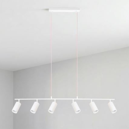 Brilagi - Luster na sajli SELE 6xGU10/30W/230V bijela