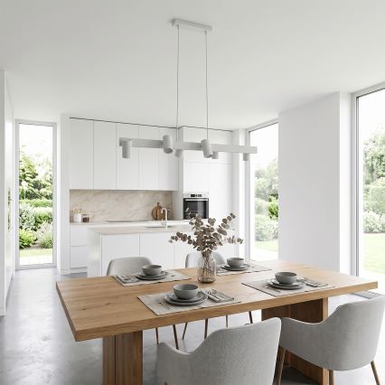 Brilagi - Luster na sajli SELE 6xGU10/30W/230V bijela