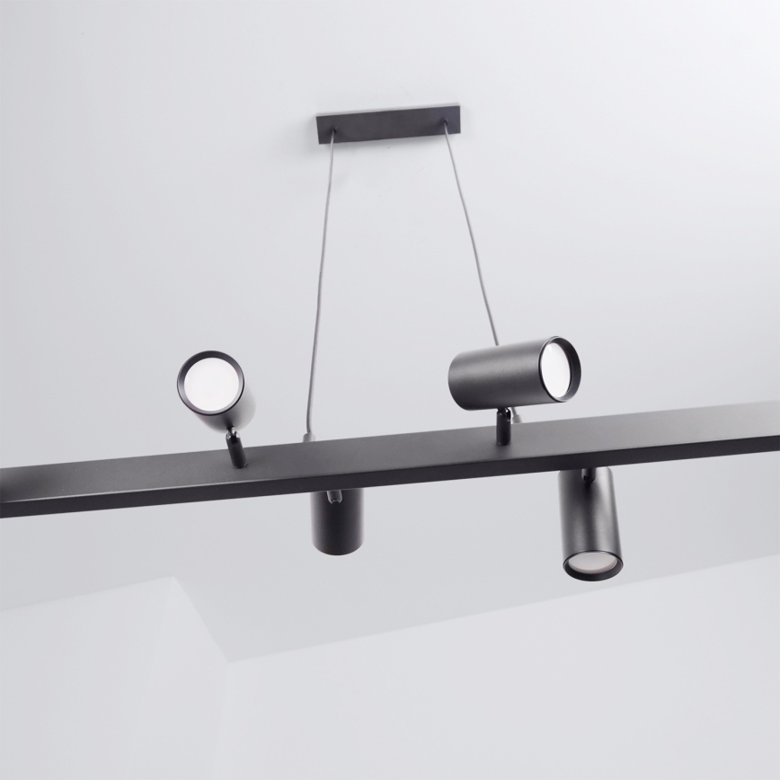 Brilagi - Luster na sajli SELE 6xGU10/30W/230V crna